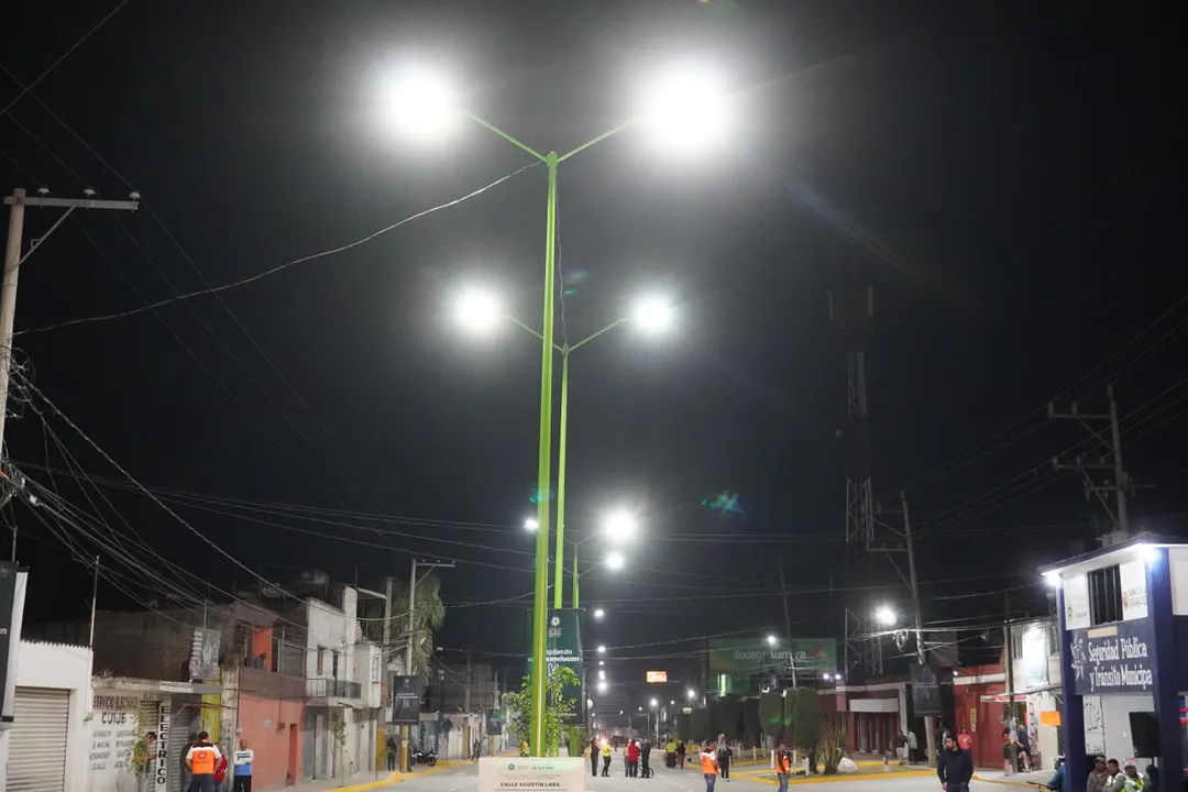 San Martín Texmelucan arranca programa “Senderos Seguros” con sustitución de luminarias