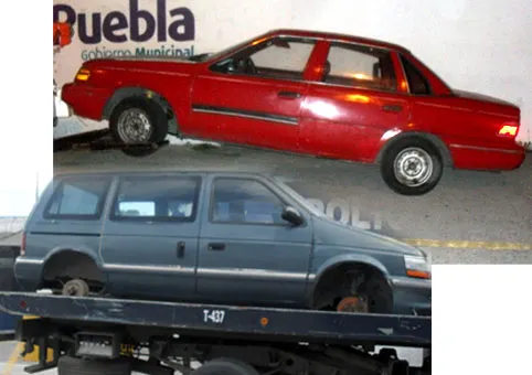 Vehículos con reporte de robo son recuperados por la PM de Puebla