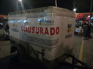SDRSOT clausura Unidad Móvil de Verificación Vehicular