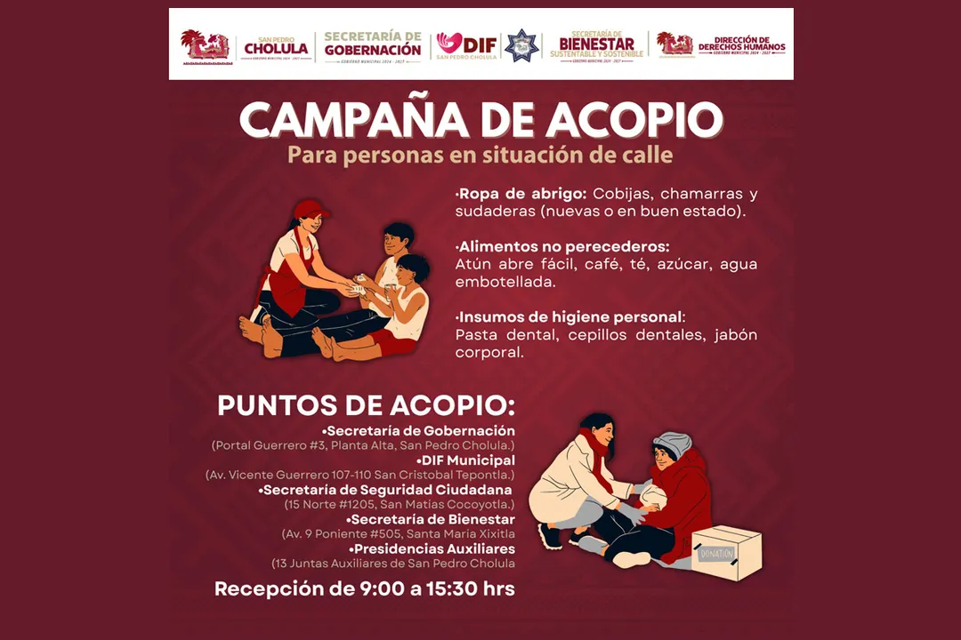 Sp Cholula Campana De Acopio Solidaria