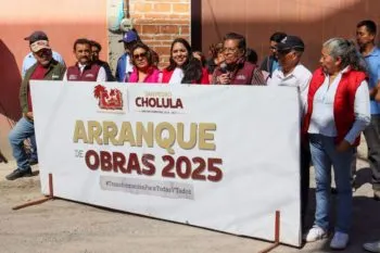 Rehabilita Tonantzin Fernández vialidades olvidadas de San Pedro Cholula
