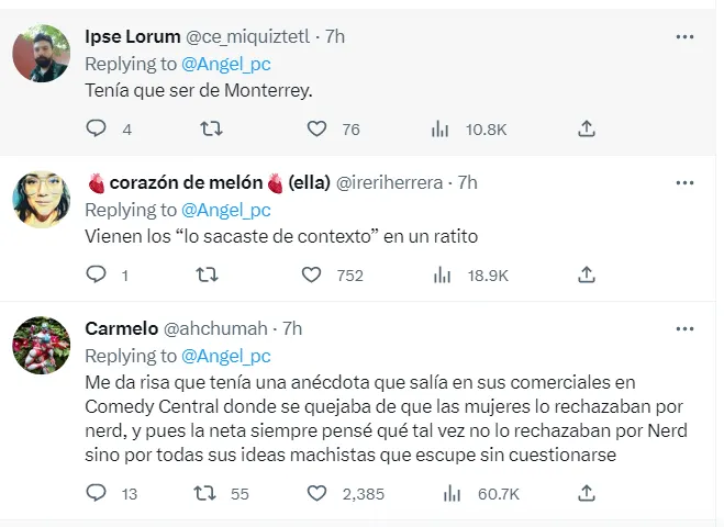 reacciones Franco Escamilla