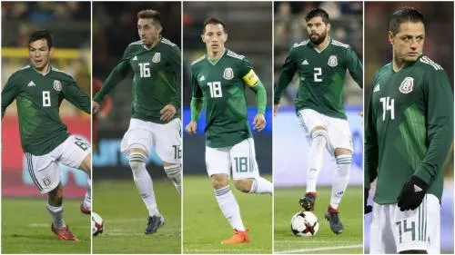 Los cinco mejores jugadores del Tri en el 2017