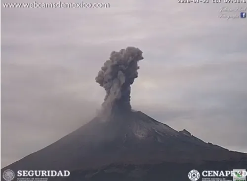 Hoy, el día más activo de la semana del Popocatépetl