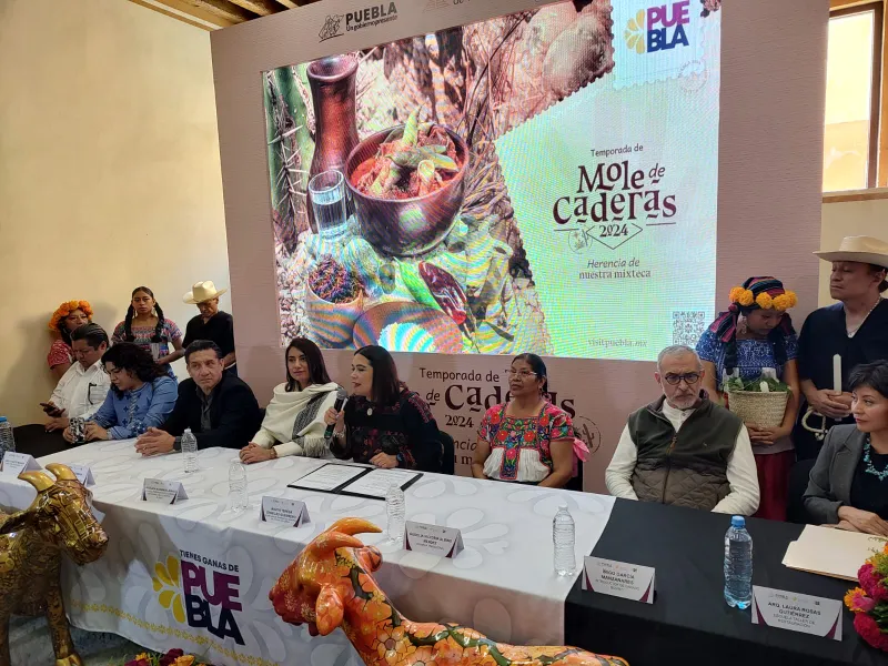 Sectur Puebla anuncia Temporada de Mole de Caderas
