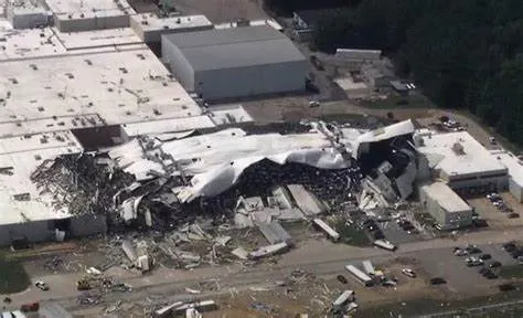 Tornado destruye fabrica de Pfizer en Carolina del Norte