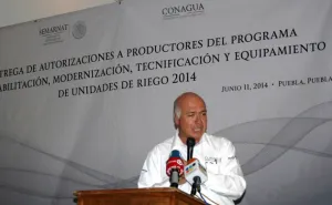 Se entregan 60 mdp para apoyos al campo y unidades de riego en Puebla