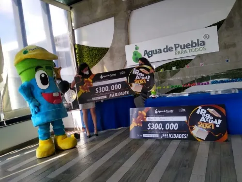 Con el Sorteo de 300 mil pesos,  Agua de Puebla agradece a usuarios  que se sumaron al Pago Anual