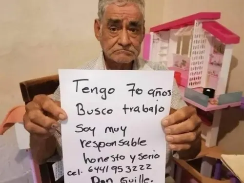 ‘Don Guille’ tiene 70 años es muy responsable y busca chamba, ¡ayudémoslo!