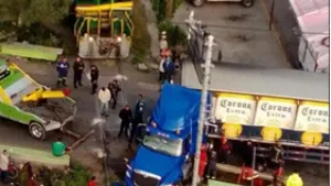 Tren embiste a unidad cervecera; autoridades no reportan lesionados