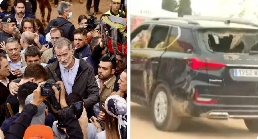 Lodo e insultos recibieron Pedro Sánchez y la realeza en visita a zonas inundadas en Valencia