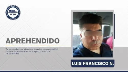 Fiscalía Puebla cumplió aprehensión contra servidor público por secuestro