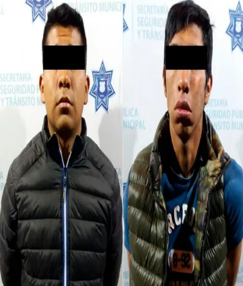 Golpe certero contra la delincuencia, detienen a dos hombres por robo de autopartes