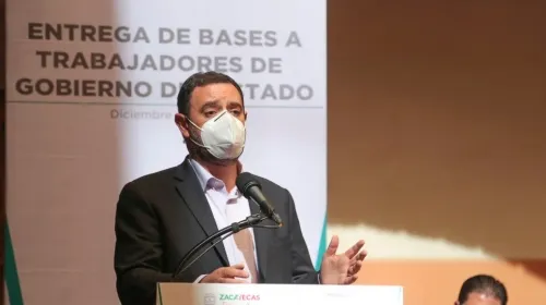 Alejandro Tello, gobernador de Zacatecas, da positivo a COVID-19