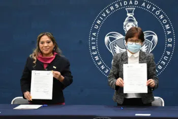 Encabeza la Rectora Lilia Cedillo convenio de colaboración entre la BUAP y la USEP