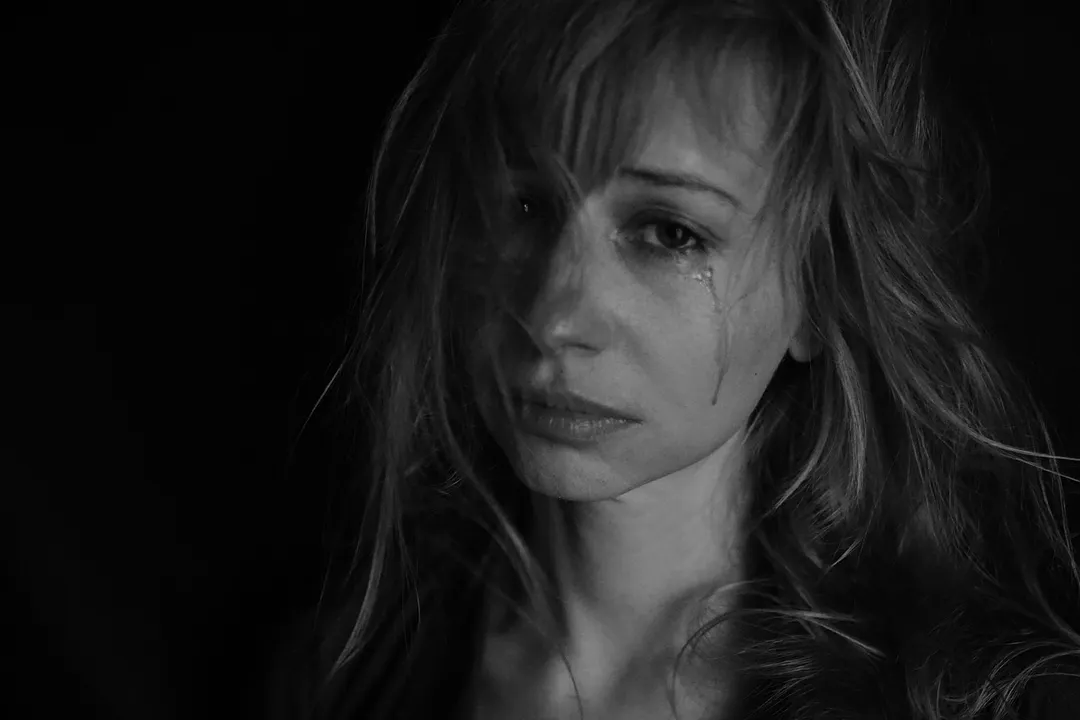 mujer llorando