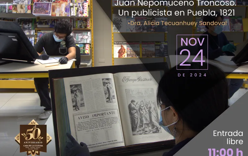 Realizará Secretaría de Cultura conferencia magistral por 50 años de la Hemeroteca Pública