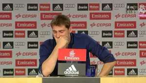 Entre llantos, Casillas se despide del Real Madrid