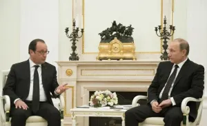 Acuerdan Putin y Hollande mantener ataques contra Estado Islámico