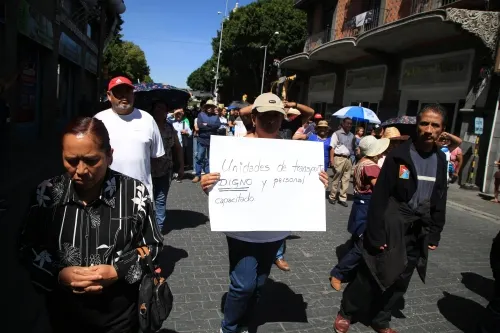 Fracasa otra vez manifestación contra tarifa del transporte público
