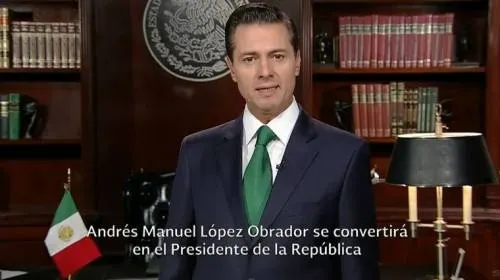 Peña Nieto reconoce triunfo de AMLO y ofrece apoyo