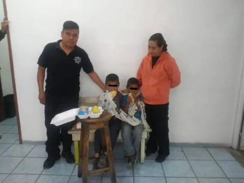 Localiza policía de San Pedro Cholula a menores extraviados