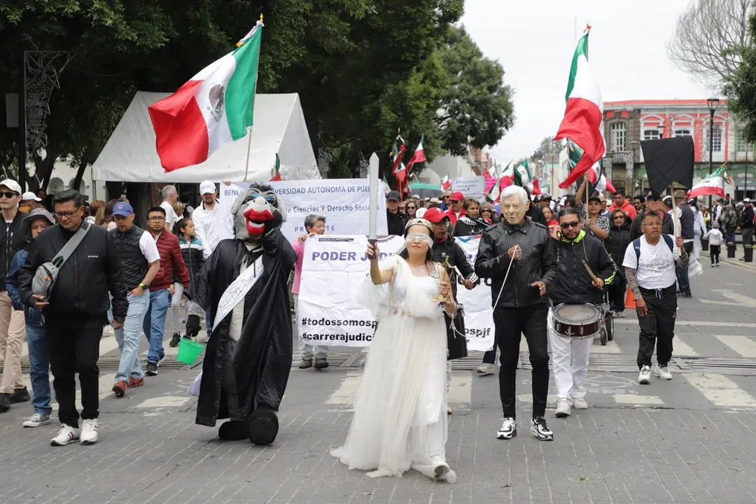 Marcha Poder Judicial Pue