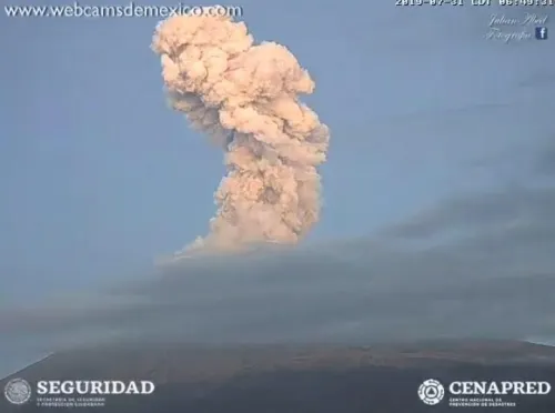 Sin cambio la alerta volcánica, el semáforo se mantiene en Amarillo Fase Dos