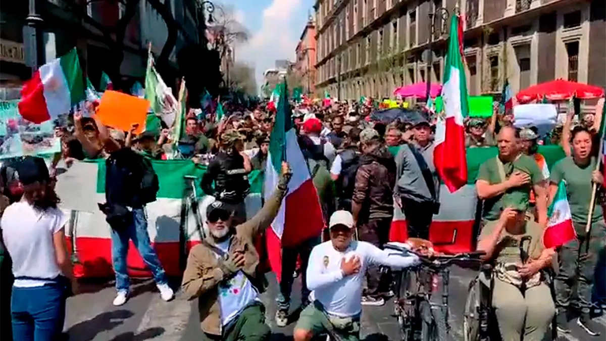 Manif Apoyo A Ejercito Cdmx