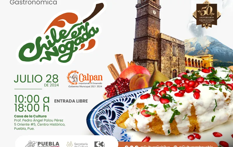 Ofrecerá Casa de la Cultura muestra gastronómica del Chile en Nogada