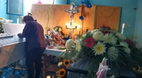 Velan a madre e hijo, muertos en asalto a transporte en Atlixco; familiares exigen justicia