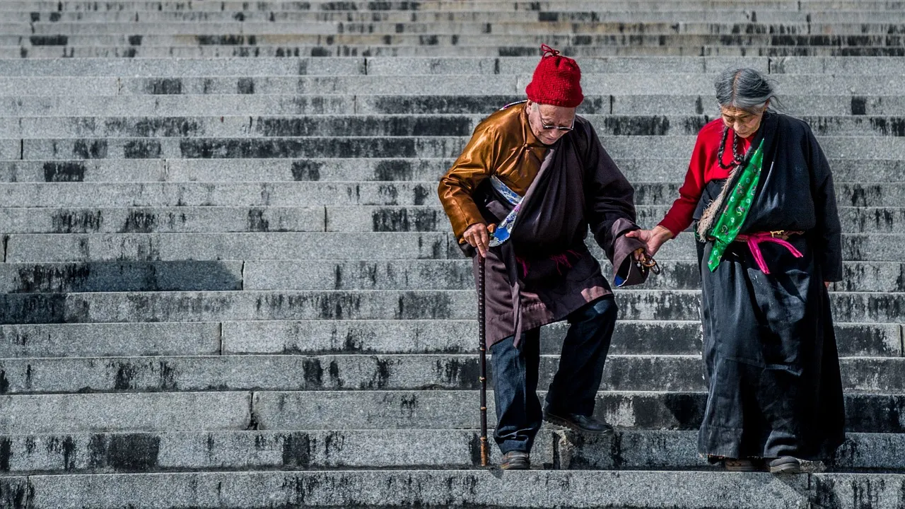 pareja tibetana