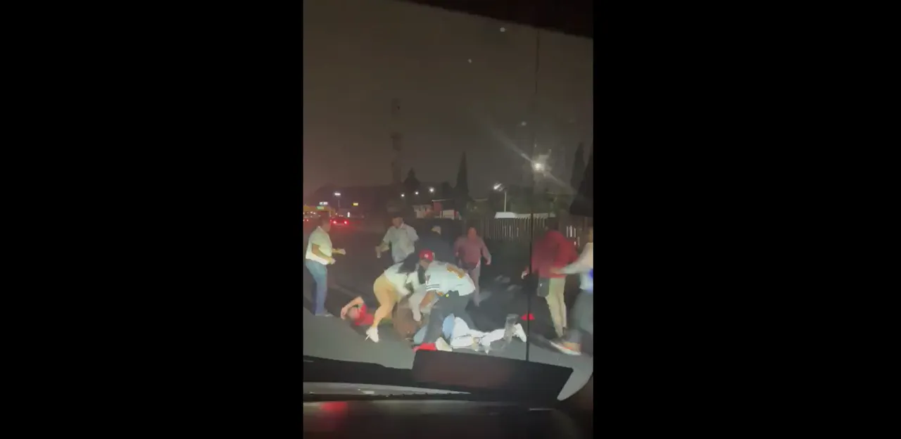pelea en la México-Puebla