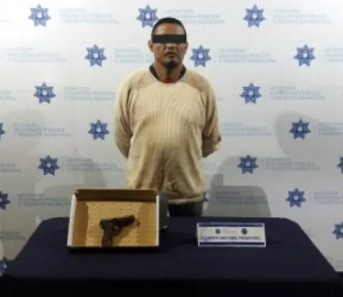 Asegura SSPTM a persona por portación ilegal de arma de fuego