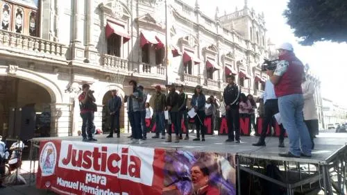Antorcha Campesina se manifiesta y exige se esclarezca asesinato de edil Manuel Hernández