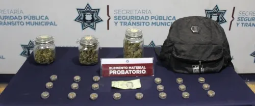 Detienen fuerzas municipales a presunto narcomenudista de la colonia Miguel Hidalgo