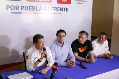 Avala coalición “Por Puebla al Frente” resultado de encuesta Mercaei, MEA encabeza las preferencias
