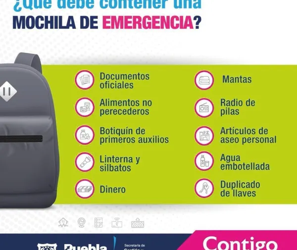 mochila de emergencia