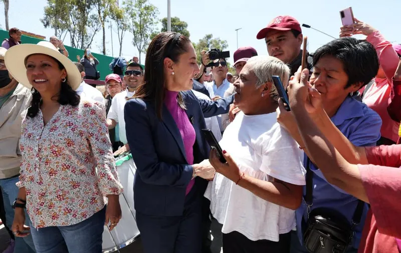 Claudia Sheinbaum inaugura l Puente Vehicular Circuito Interior-Gran Canal