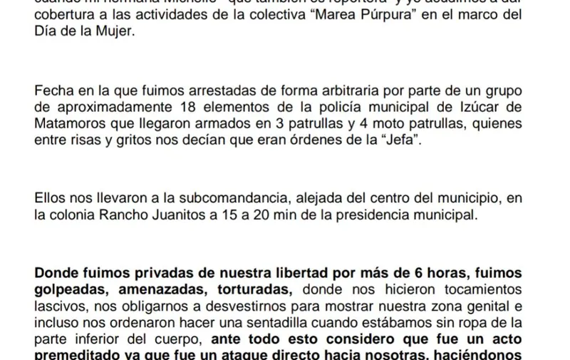 periodistas agredidas
