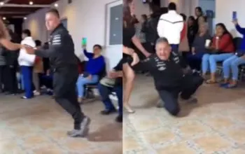 ¡Por sacar los pasos prohibidos! Hombre se fractura el tobillo y se vuelve viral