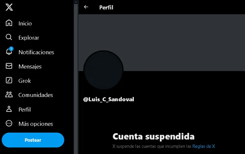 cuenta-x-falsa-luis-cresencio-sandoval