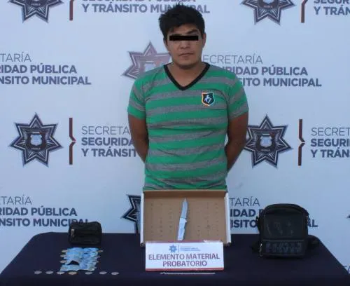 Detuvo Policía Municipal de Puebla a probable asaltante de transeúntes