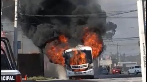 Se incendia alimentadora de RUTA