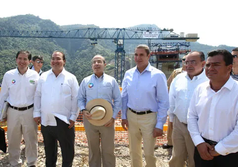 Supervisan FCH y RMV avances de la México-Tuxpan