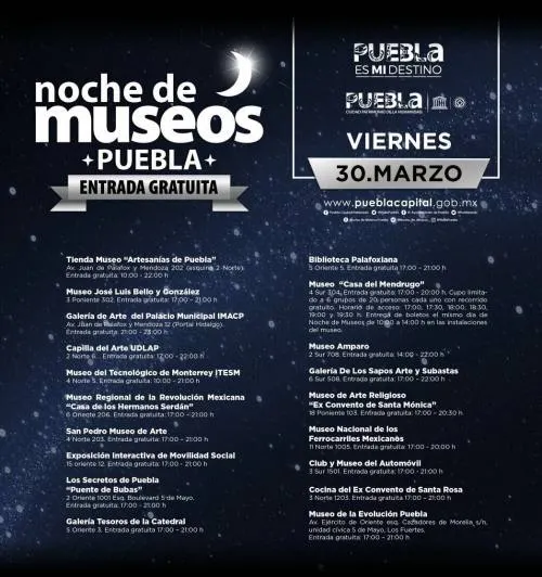 Se celebra “Noche de Museos” en el marco de actividades de Semana Santa