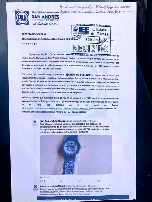 Rebelión en PAN-Cholula por culpa de Genoveva Huerta y Paco Fraile