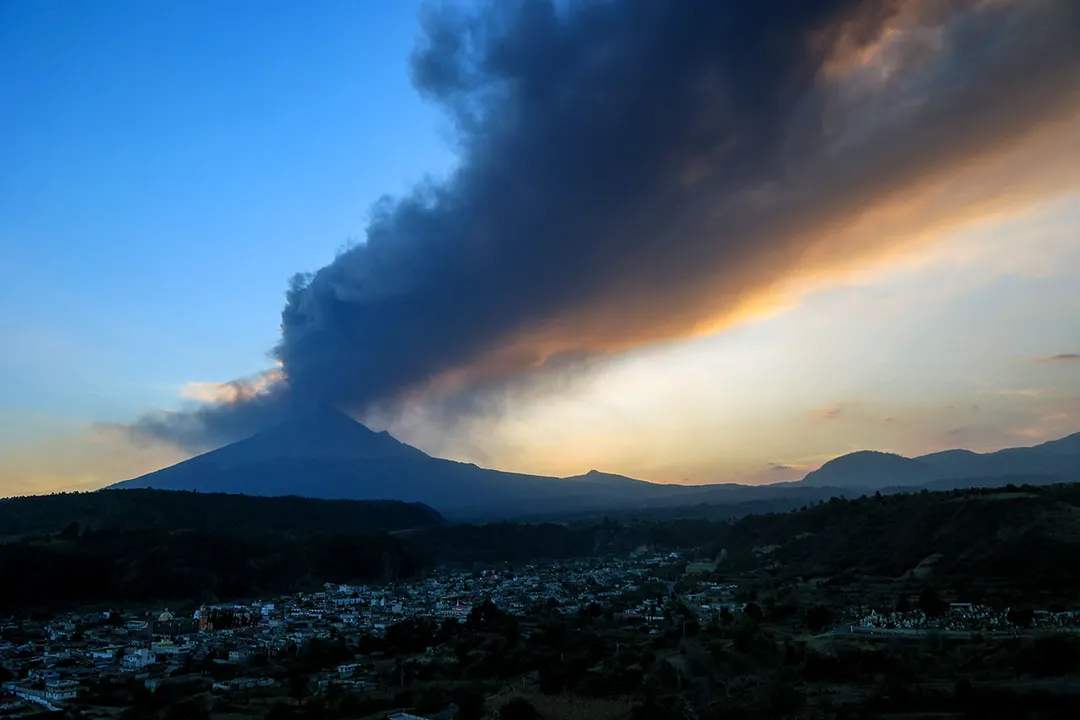 Volcan Popocatepetl Ceniza