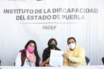 En Chalchicomula, Gobierno estatal impulsa acciones para personas con discapacidad