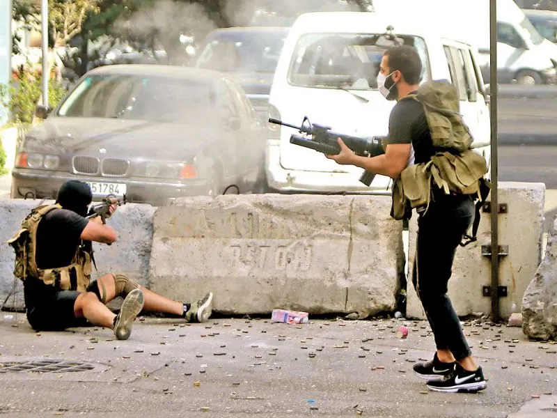 Mueren cinco personas en tras manifestación en Beirut